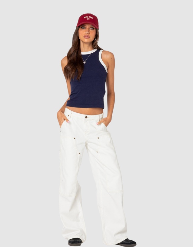 EDIKTED - Tammy Contrast Tank Top