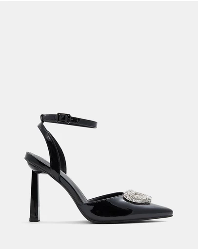 Call It Spring - Angellina Heart Ankle Strap Pump Heels