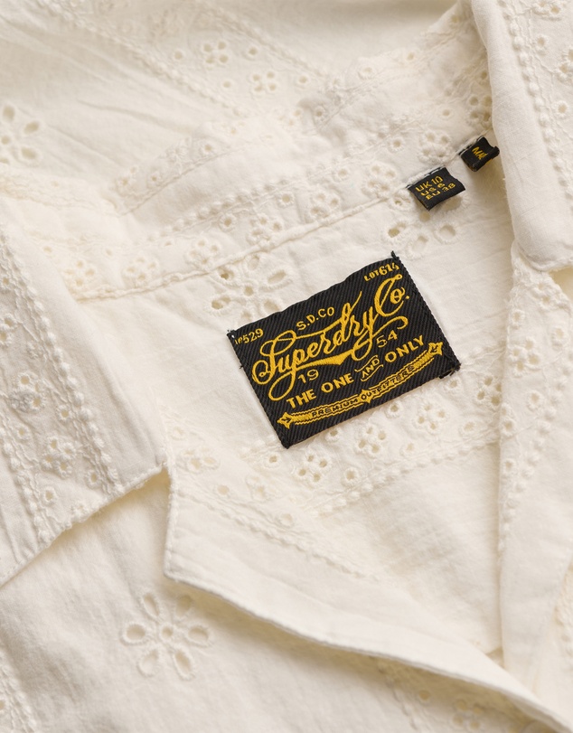 Superdry - Heritage Broderie Short Sleeve Shirt
