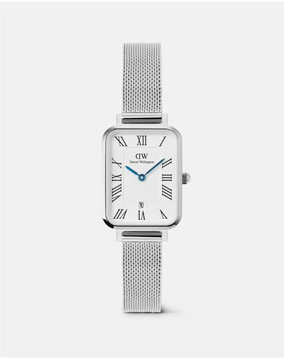 Daniel Wellington - Quadro Roman Numerals Date Sterling S