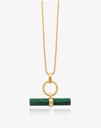 Rachel Jackson - T-Bar Malachite Necklace