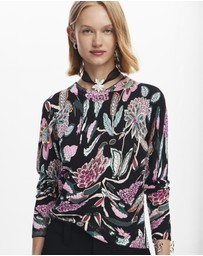 Desigual - Sweater with floral details