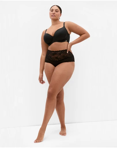 City Chic - Iris 3 Pack Cotton Hi Brief