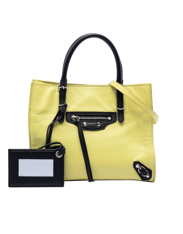 Pre-Loved by Azura Reborn - Pre-Loved Mini Bicolor Leather Papier A4 Zip Around Tote