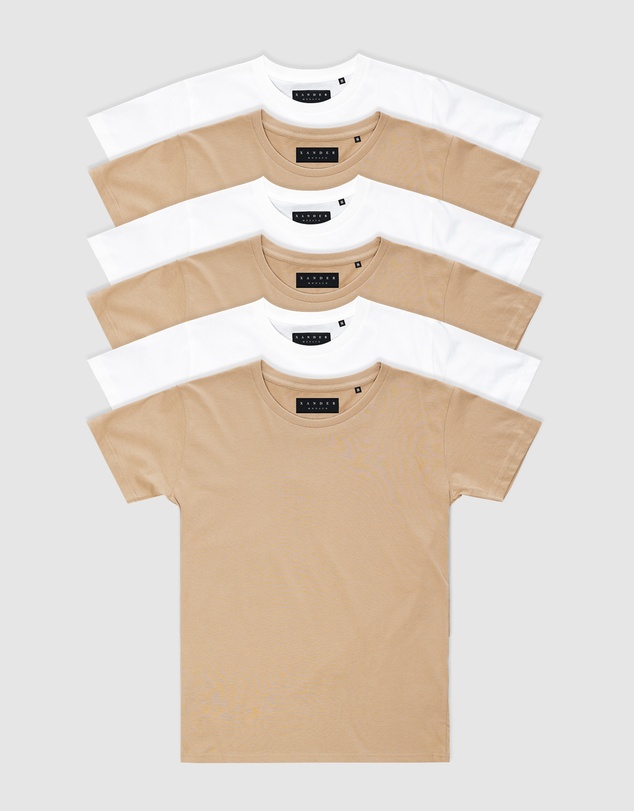 Xander - 6-Pack Blanc Tee