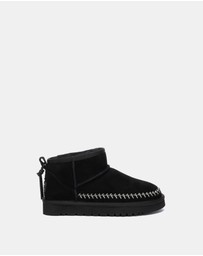 EVERAU - Australian Shepherd Ugg Mini Canlia Cow Suede Upper UGG Boots