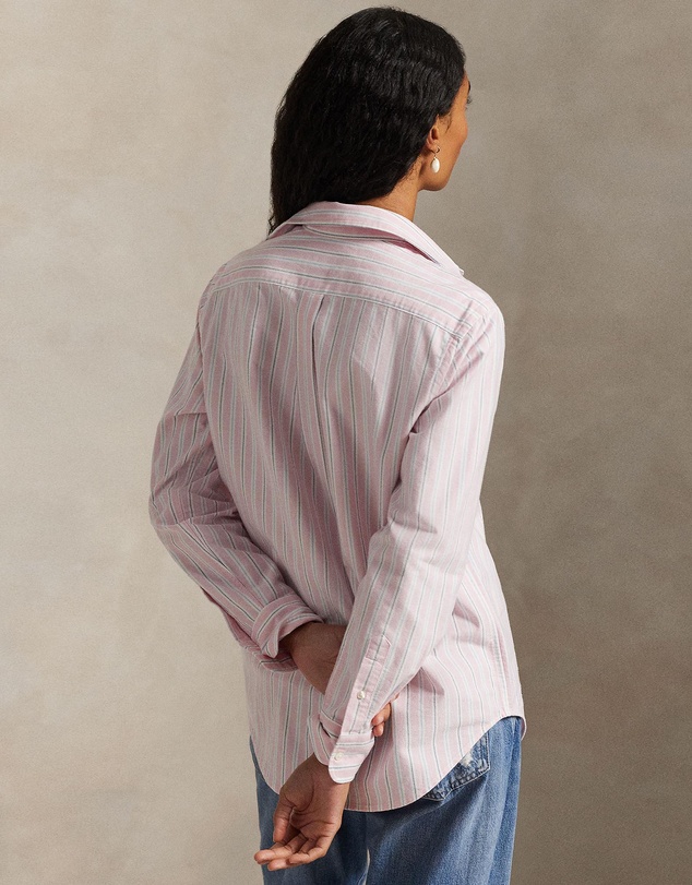 Polo Ralph Lauren - Classic Fit Striped Cotton Oxford Shirt - The ICONIC Exclusive