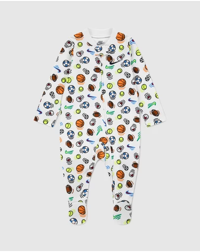 Nike - Sportball Allover Print Coveralls - Babies