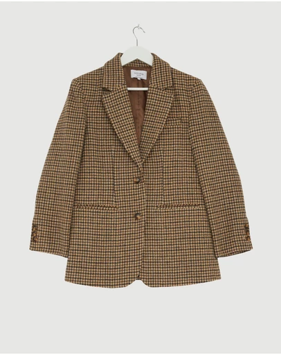 Revibe - Repaired Minima Esenciales Desi Wool Blazer - AU 6