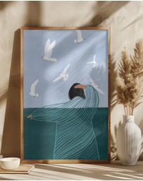 Olive et Oriel - Seaside by Bea Muller Art Print