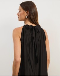 Atmos&Here - Paloma Voile Cut Away Tie Midi Dress