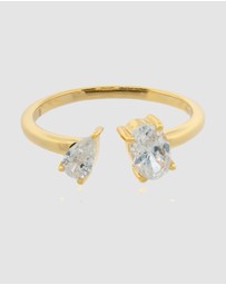 Georgini - Georgini Chic Noel Toi Et Moi Gold Ring