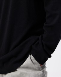 Surrounded By Ghosts - The Diaspore Relaxed Cotton Rib Long Sleeve Tail T-Shirt