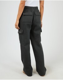 All About Eve - Aae Washed Cargo Trackpant Washed Black