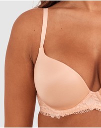 Bras N Things - Body Bliss Lace Lightly Lined Bra - Light Coral
