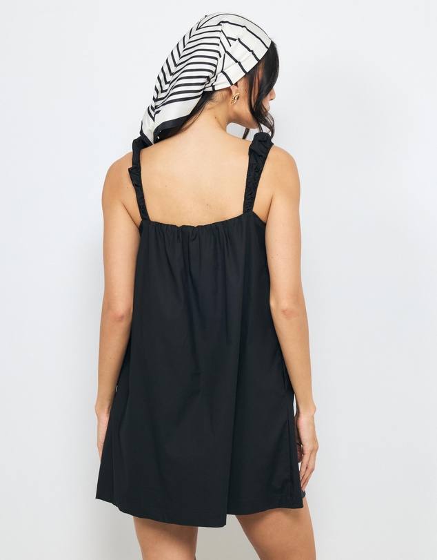 AERE - Maris Shirred Cotton Mini Dress