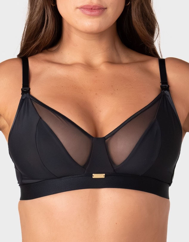 Hotmilk Maternity Lingerie - Flawless Full Cup Plunge Nursing Bra - Wirefree