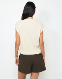 AERE - April Organic Cotton Knit Vest