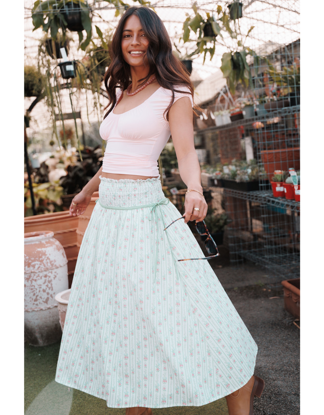 Petal & Pup - Bea Milkmaid Top - Pale Pink