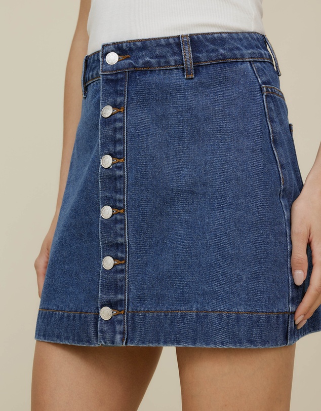 The Fated - Margot Denim Skirt