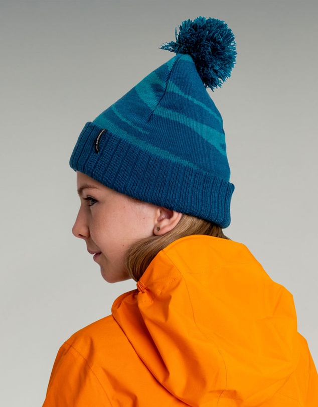 Kathmandu - Kids Braided River Pom Pom Beanie