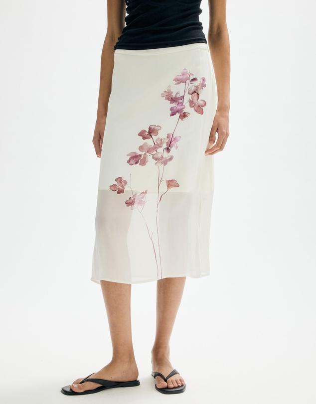Minima Esenciales - Althea Floral Midi Skirt