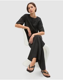 Seed Heritage - Core Linen Easy Wide Leg Pant