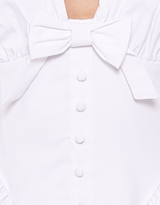 Petal & Pup - Lyssa Bow Front Mini Dress - White
