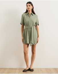 Atmos&Here - Holly Viscose Twill Mini Dress