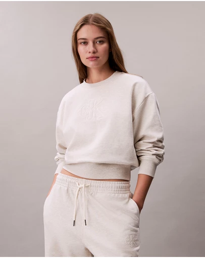 Calvin Klein Jeans - Cotton Terry Monogram Sweatshirt