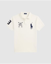 Polo Ralph Lauren - Custom Slim Fit Big Pony Mesh Polo Shirt