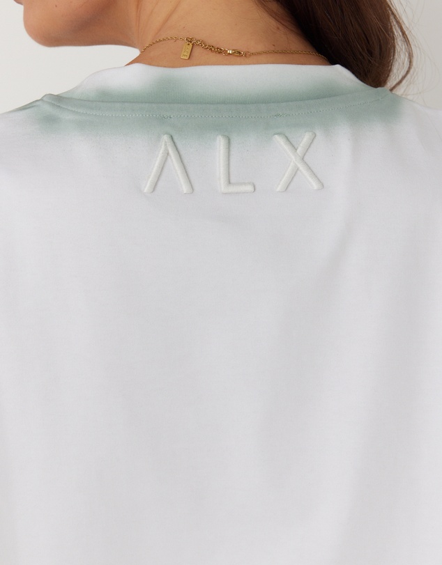 ALEXANDRA - Spray T-Shirt White/Sage