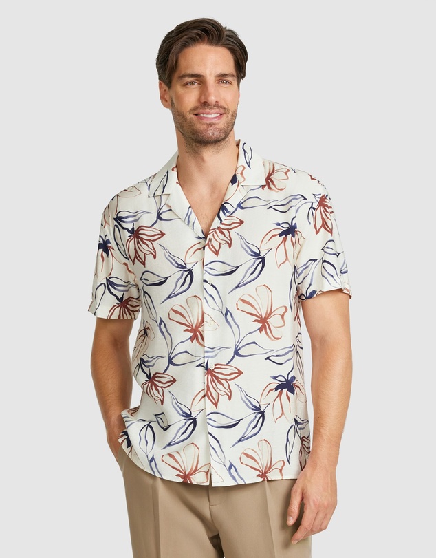 Tarocash - Saros Viscose Floral Shirt