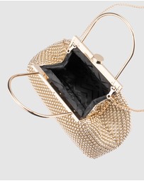 Olga Berg - Mimi Ball Mesh Frame Bag