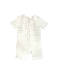Kynd Baby - Day or Night Onesie Short Sleeve in Sage Stripe