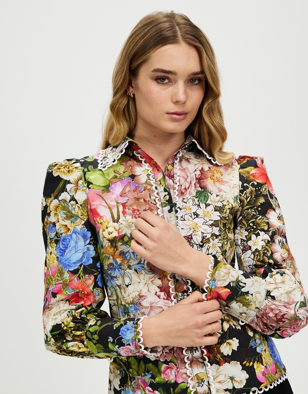 Honey and Beau - Romantic Flower Top