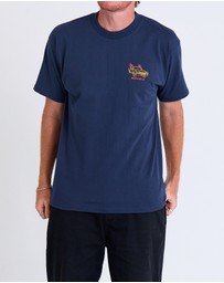 Brixton - Flaming Wheels Short Sleeve Tee