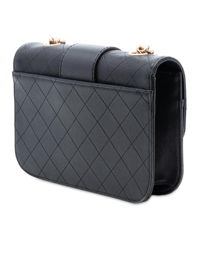 Pre-Loved by Azura Reborn - Pre-Loved Quilted Calfskin Front Chain Flap