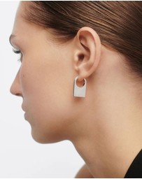PDPAOLA - Chicago Silver Hoop Earrings