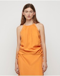 FRIEND of AUDREY - Andree Cupro Ruched Top