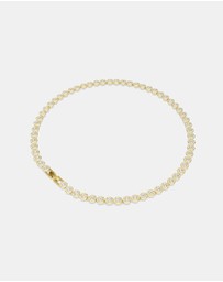 Swarovski - Una Angelic Necklace, Round Cut, Small, White, Gold-Tone Plated