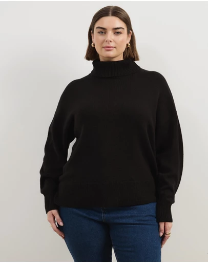Atmos&Here Curvy - Winnie Wool Blend Knit Jumper