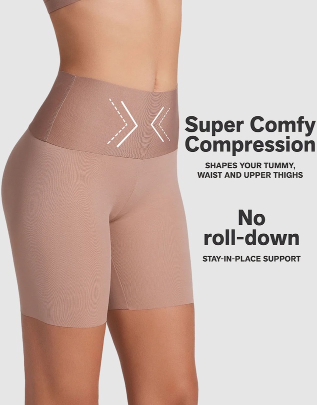 Leonisa - PowerStay Non-Slip Seamless Shapewear & Anti-Chafe Short