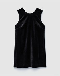 & Other Stories - Open Back Velvet Mini Dress