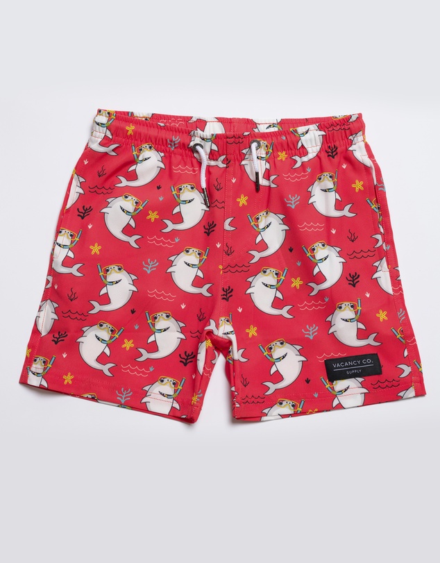 Vacancy Co - Scuba Shark Swim Short - Youth