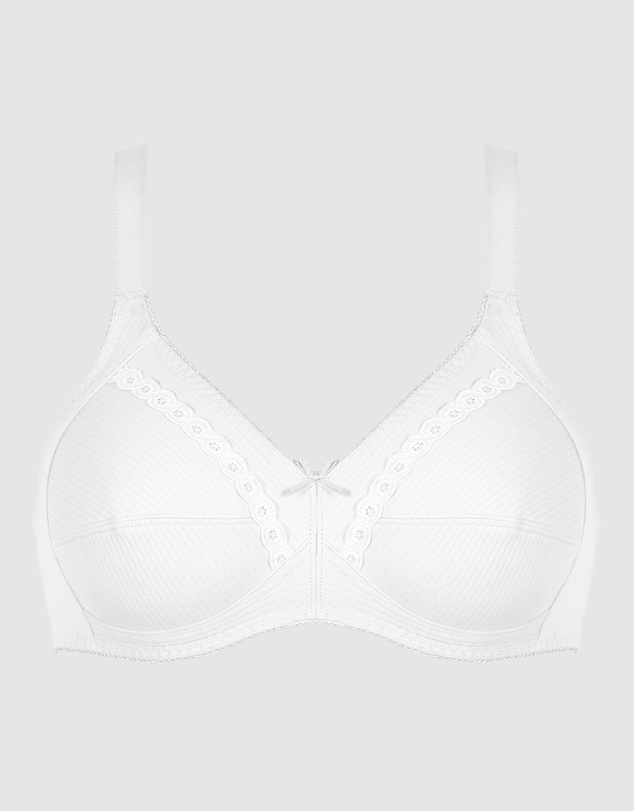 Naturana - Wirefree Ribbed Pure Cotton Bra