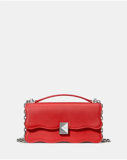 Kate Spade - Deco Wavy Smooth Leather Mini Convertible Shoulder