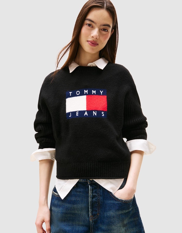 Tommy Jeans - Melange Flag Sweater
