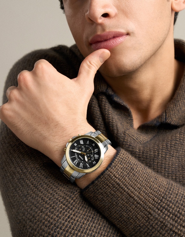 Fossil - Grant Two Tone Chronograph Watch