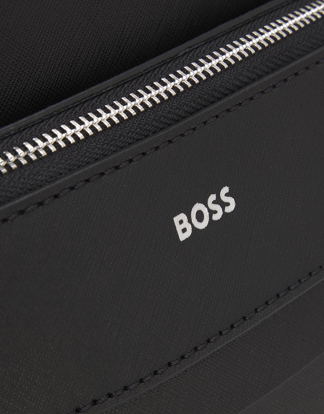 BOSS - Zair Logo Trim Structured Backpack